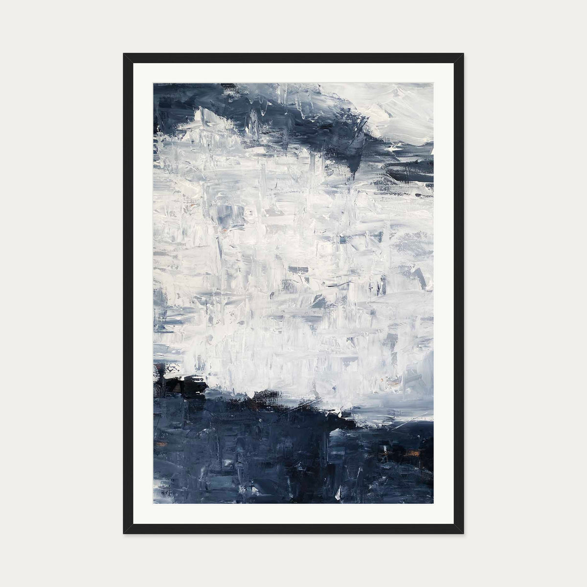 Abstract 507 Art Print — 70 x 100 cm — Black Frame