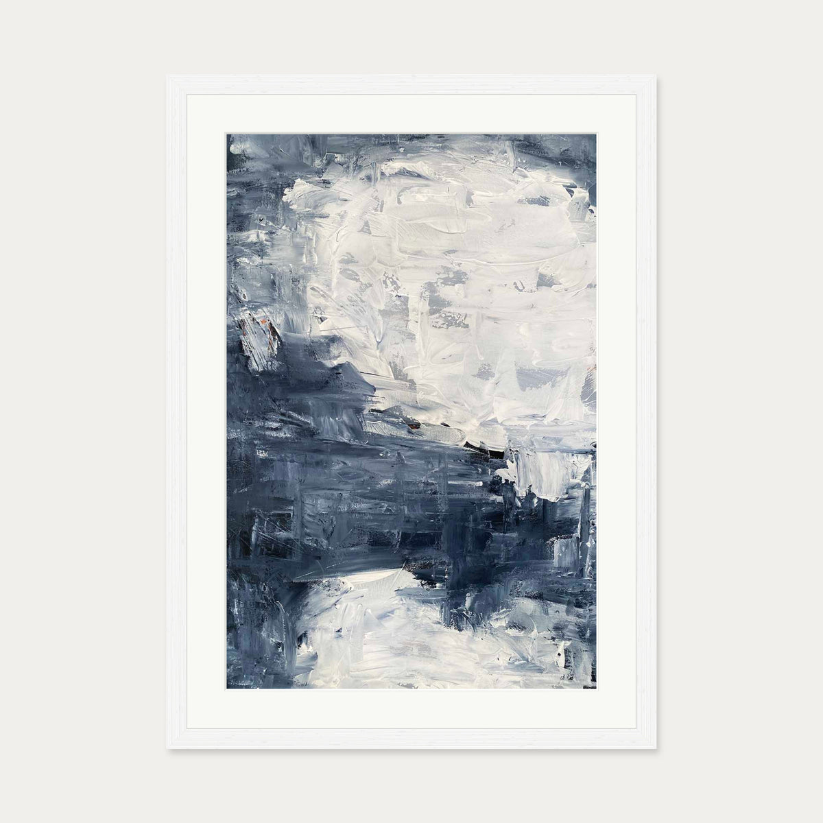 Abstract 508 Art Print — 50 x 70 cm — White Frame