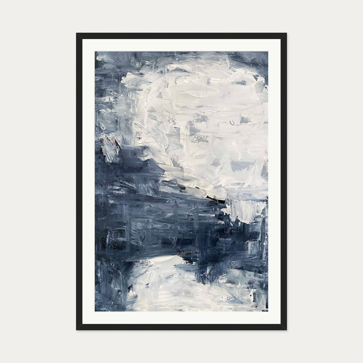 Abstract 508 Art Print — 70 x 100 cm — Black Frame