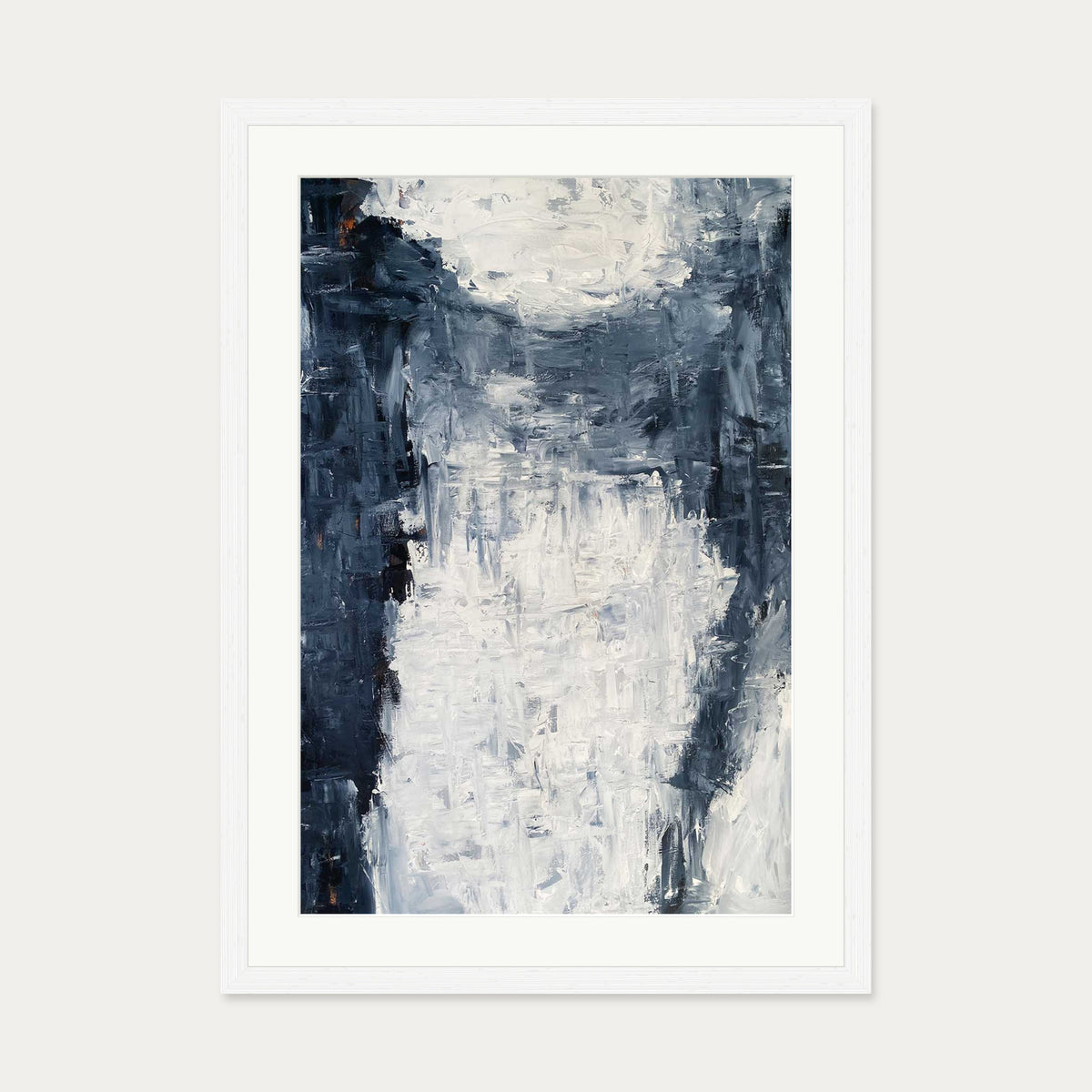 Abstract 509 Art Print — 50 x 70 cm — White Frame