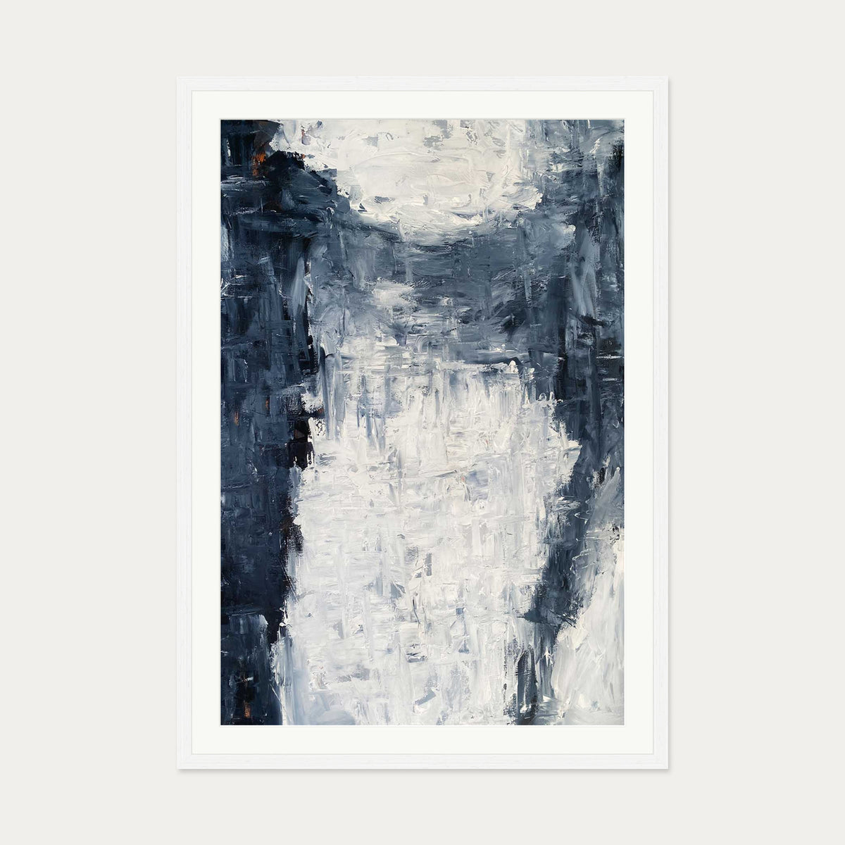 Abstract 509 Art Print — 70 x 100 cm — White Frame
