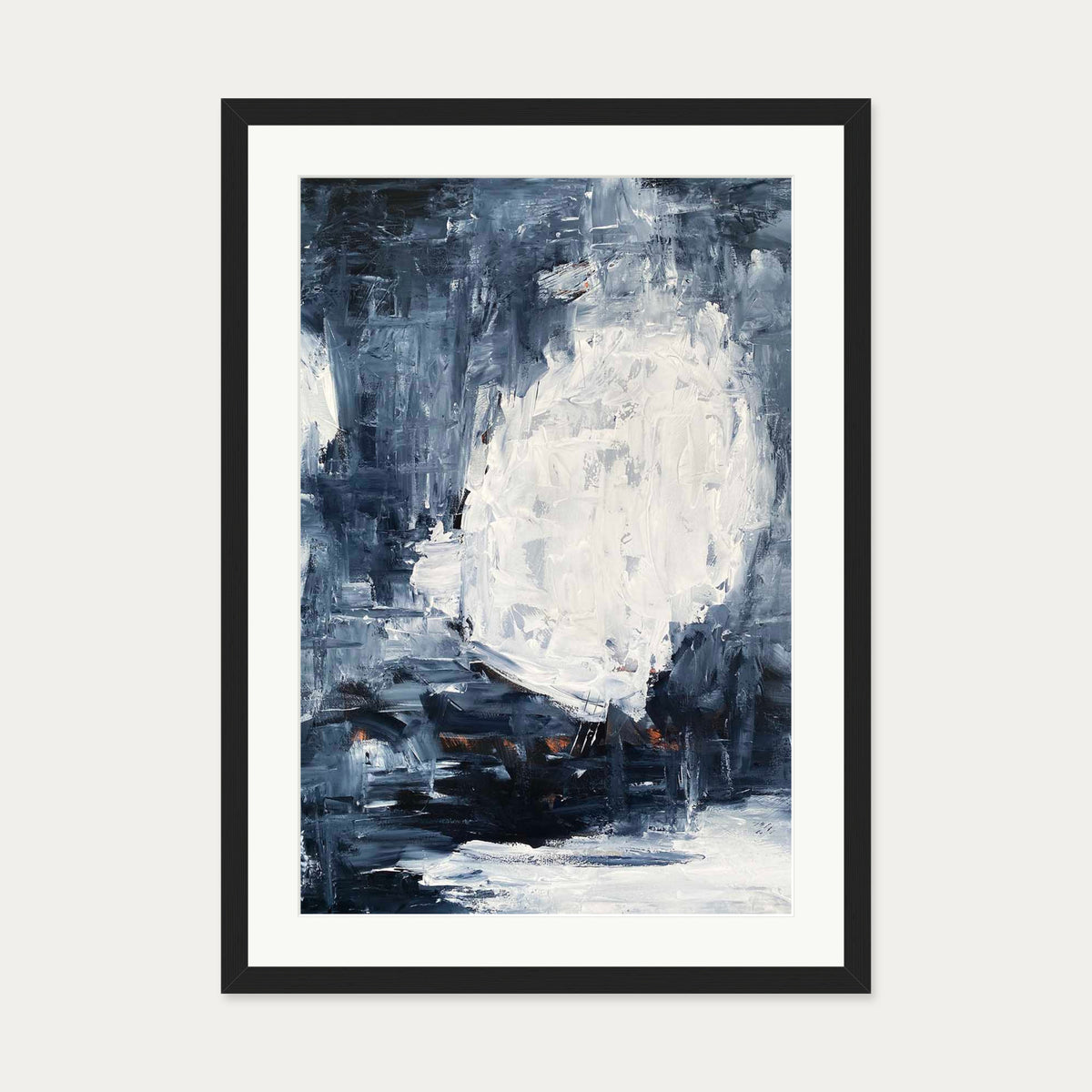 Abstract 510 Art Print — 50 x 70 cm — Black Frame