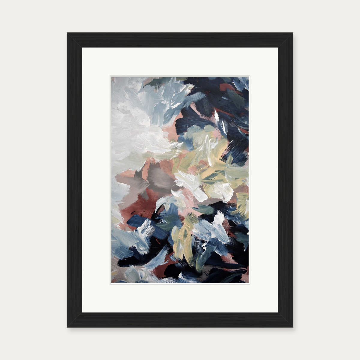 Abstract 511 Art Print — 30 x 40 cm — Black Frame