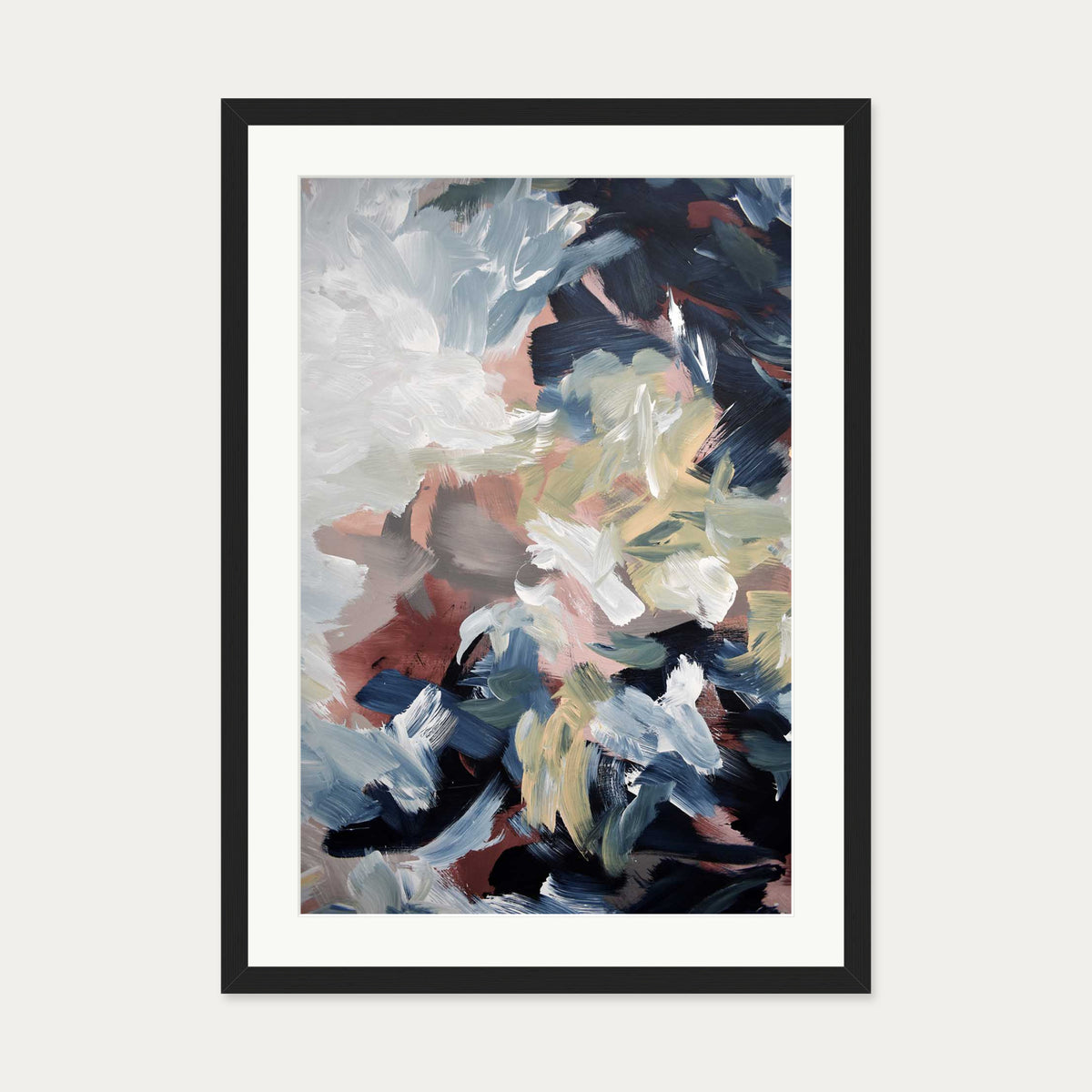 Abstract 511 Art Print — 50 x 70 cm — Black Frame