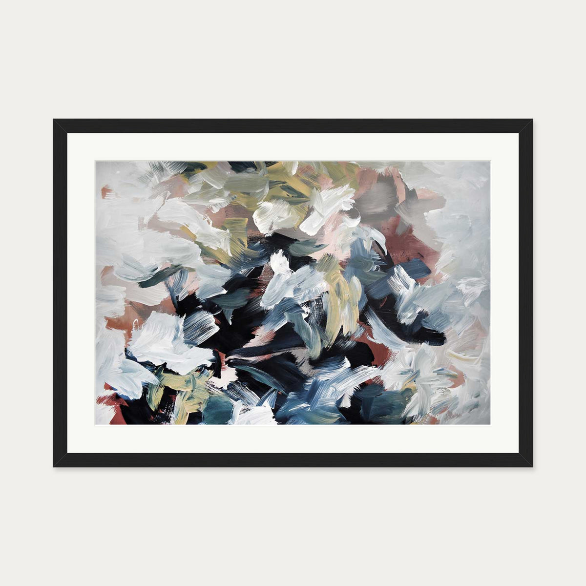 Abstract 512 Art Print — 50 x 70 cm — Black Frame