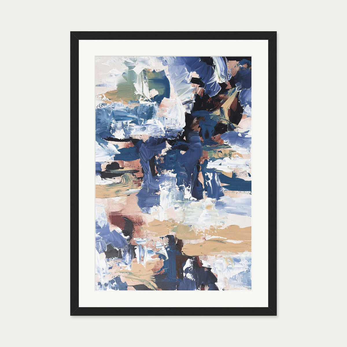 Abstract 516 Art Print — 50 x 70 cm — Black Frame