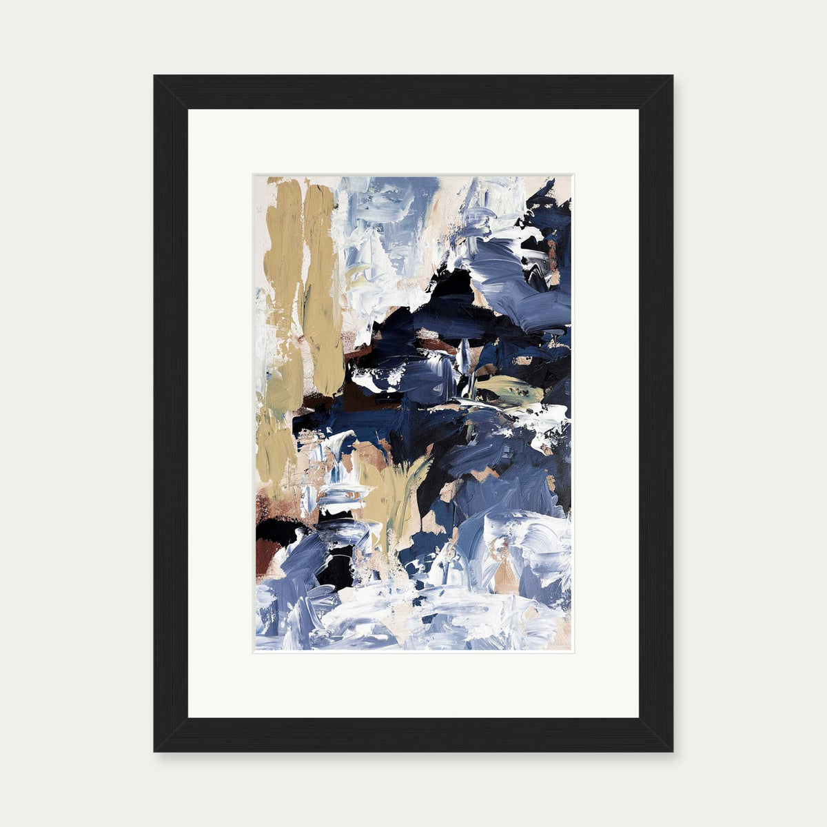 Abstract 517 Art Print — 30 x 40 cm — Black Frame