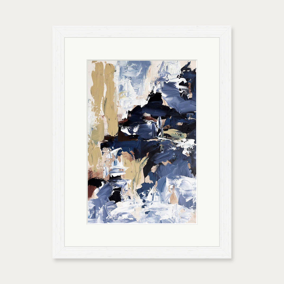 Abstract 517 Art Print — 30 x 40 cm — White Frame