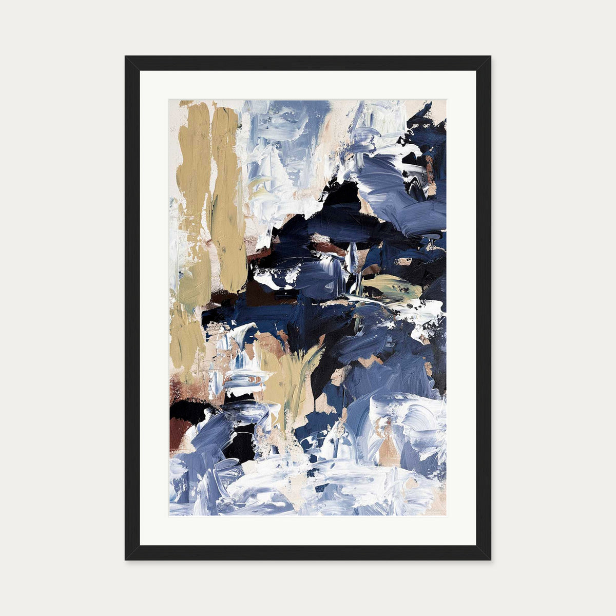Abstract 517 Art Print — 50 x 70 cm — Black Frame