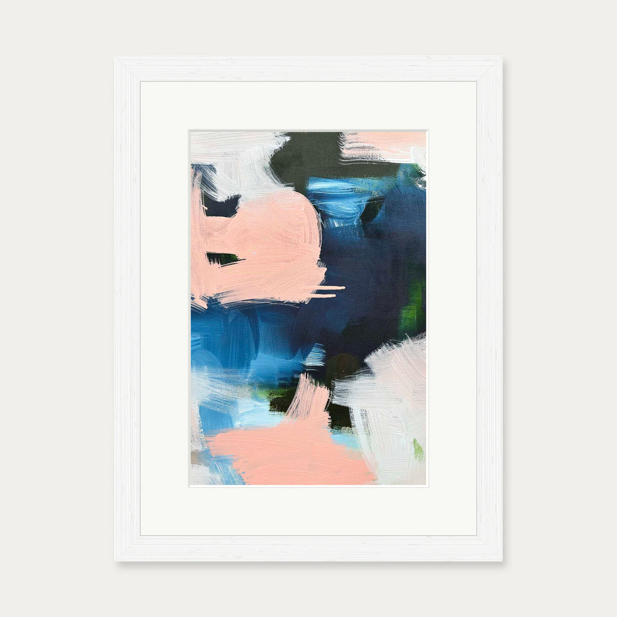 Abstract 519 Art Print — 30 x 40 cm — White Frame