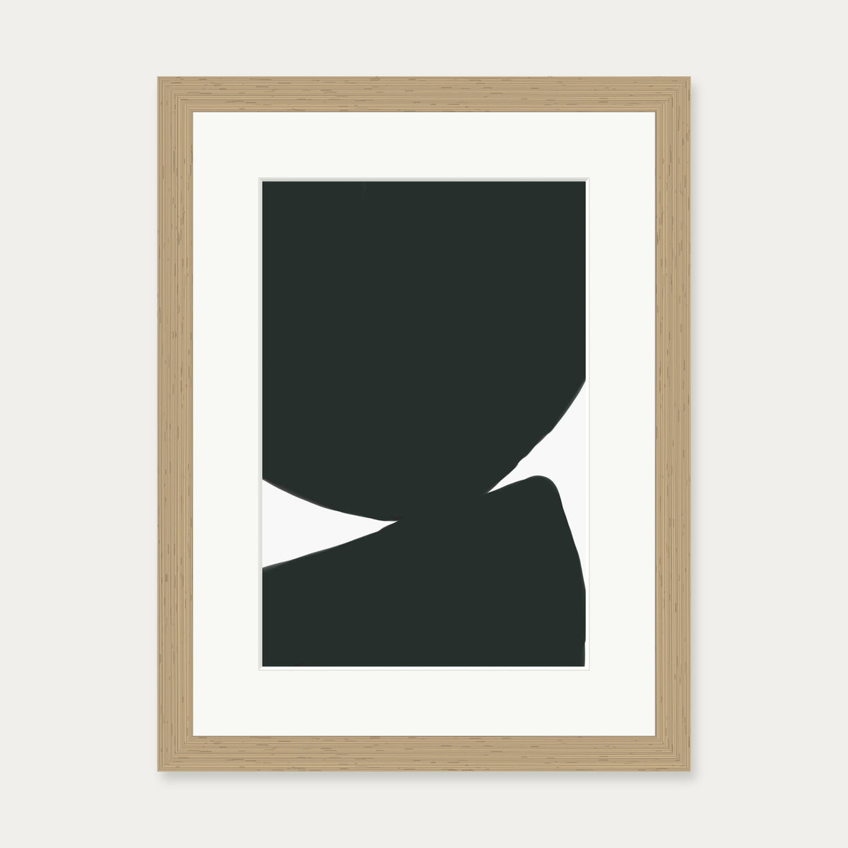 Abstract Circles 2 Art Print — 30 x 40 cm — Oak Frame