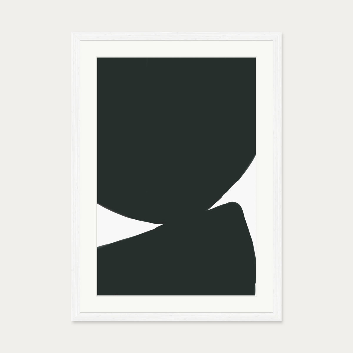 Abstract Circles 2 Art Print — 50 x 70 cm — White Frame