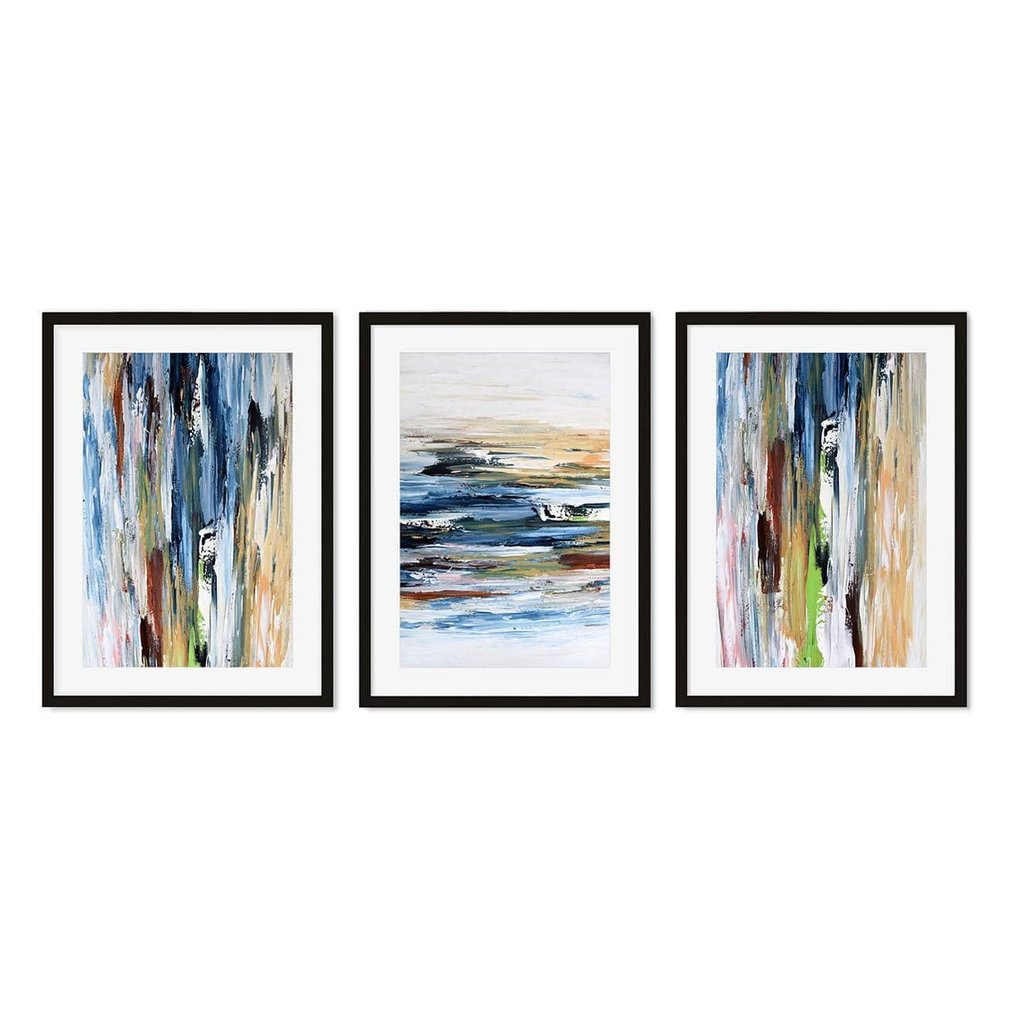 Abstract Coastal Views - Print Set Of 3