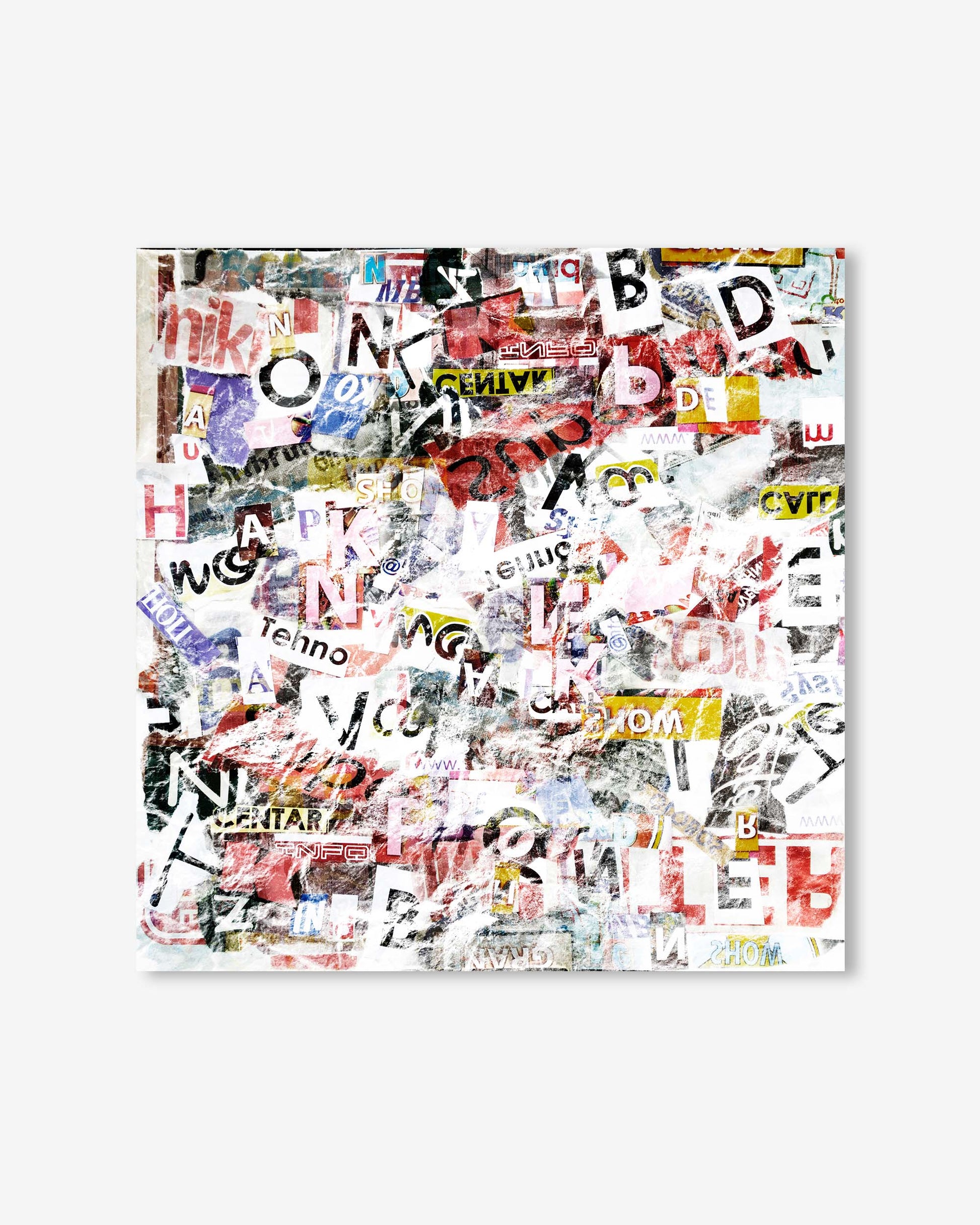 Collage of various brand logos and text on a white background