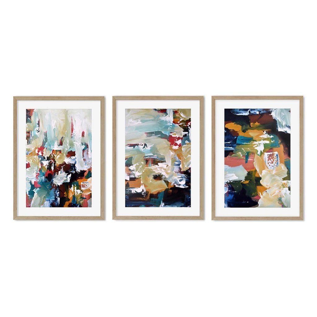 Abstract Coral - Print Set Of 3