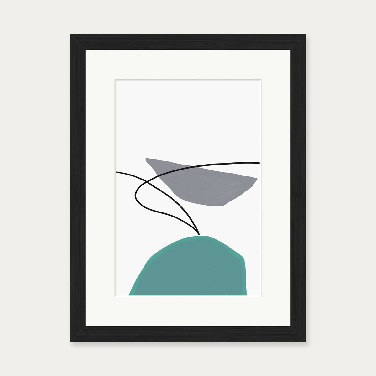 Abstract Design 2 Art Print — 30 x 40 cm — Black Frame