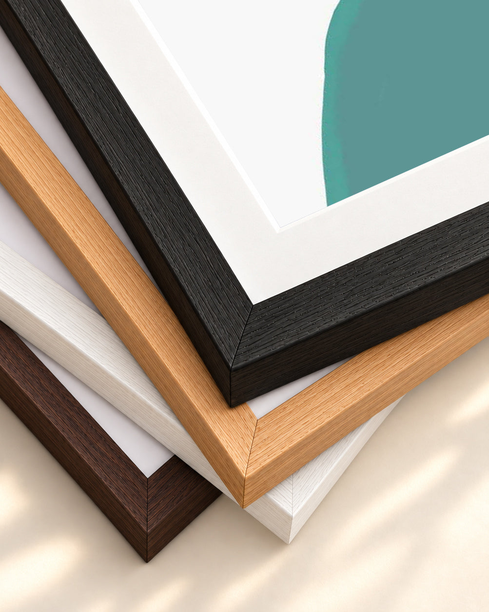 Abstract Design 2 Art Print — framed print corner with 5 cm mount and bevel