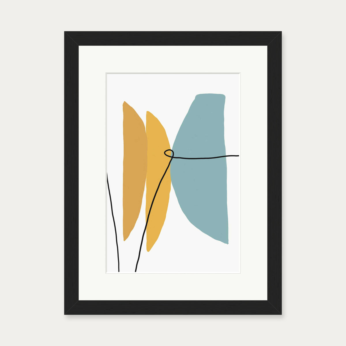 Abstract Design 3 Art Print — 30 x 40 cm — Black Frame
