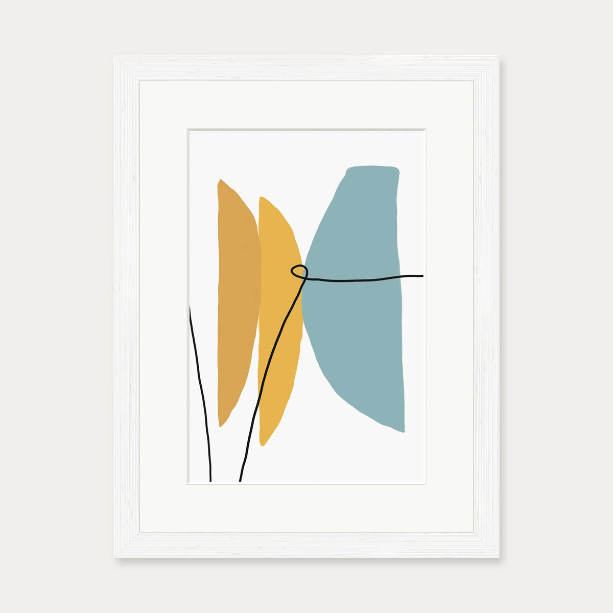 Abstract Design 3 Art Print — 30 x 40 cm — White Frame