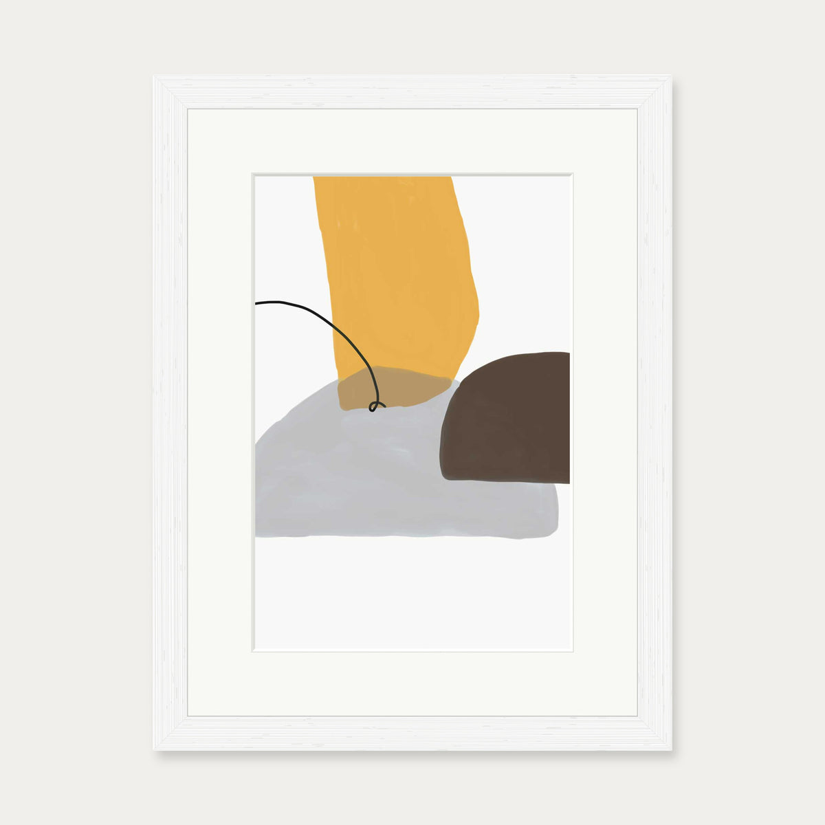 Abstract Design Art Print — 30 x 40 cm — White Frame