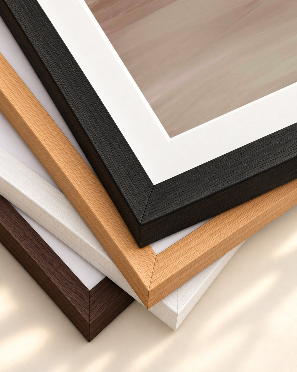 Abstract Expressions II Art Print — framed print corner with 5 cm mount and bevel