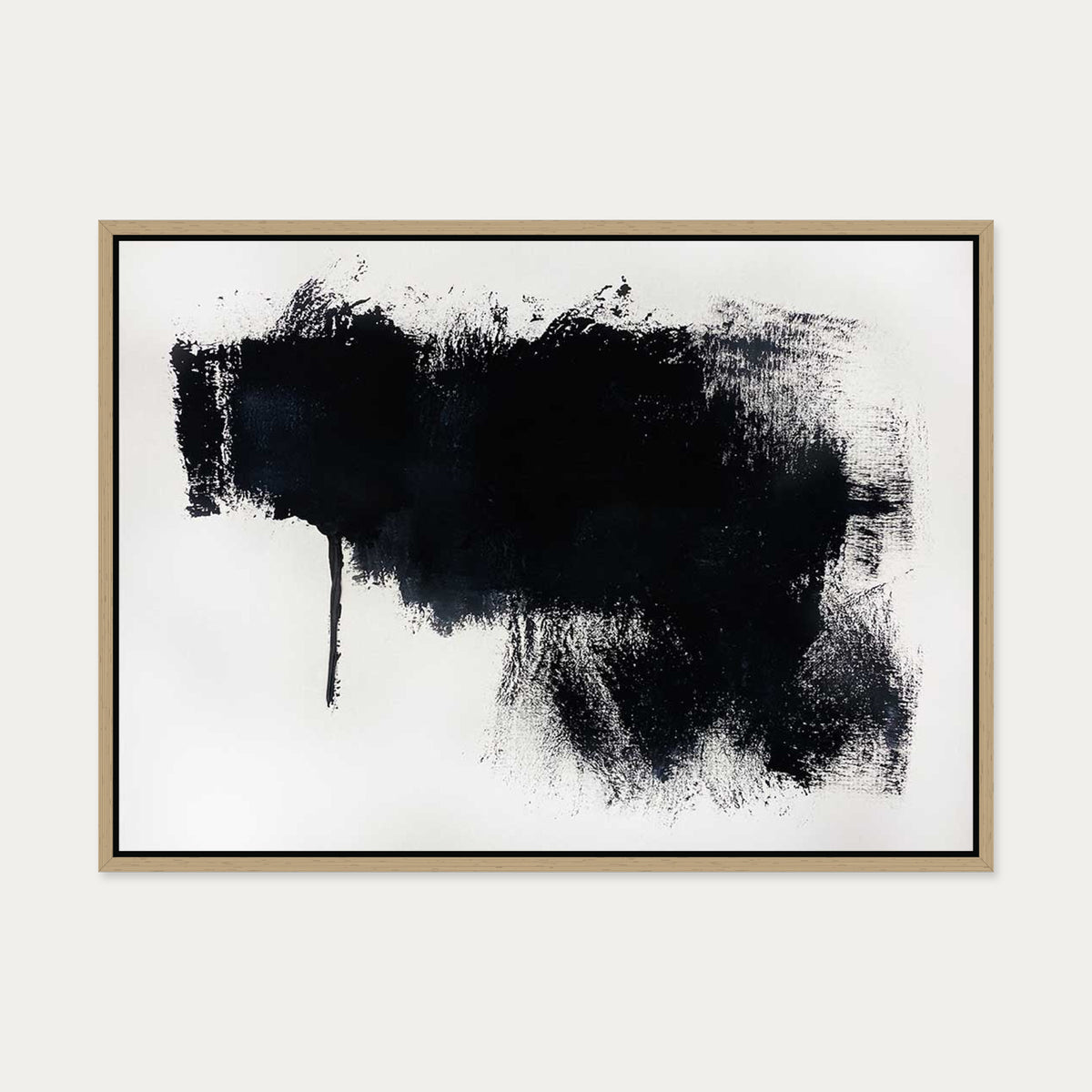 Abstract Illusions I Canvas Art — 50 x 70 cm — Oak Frame