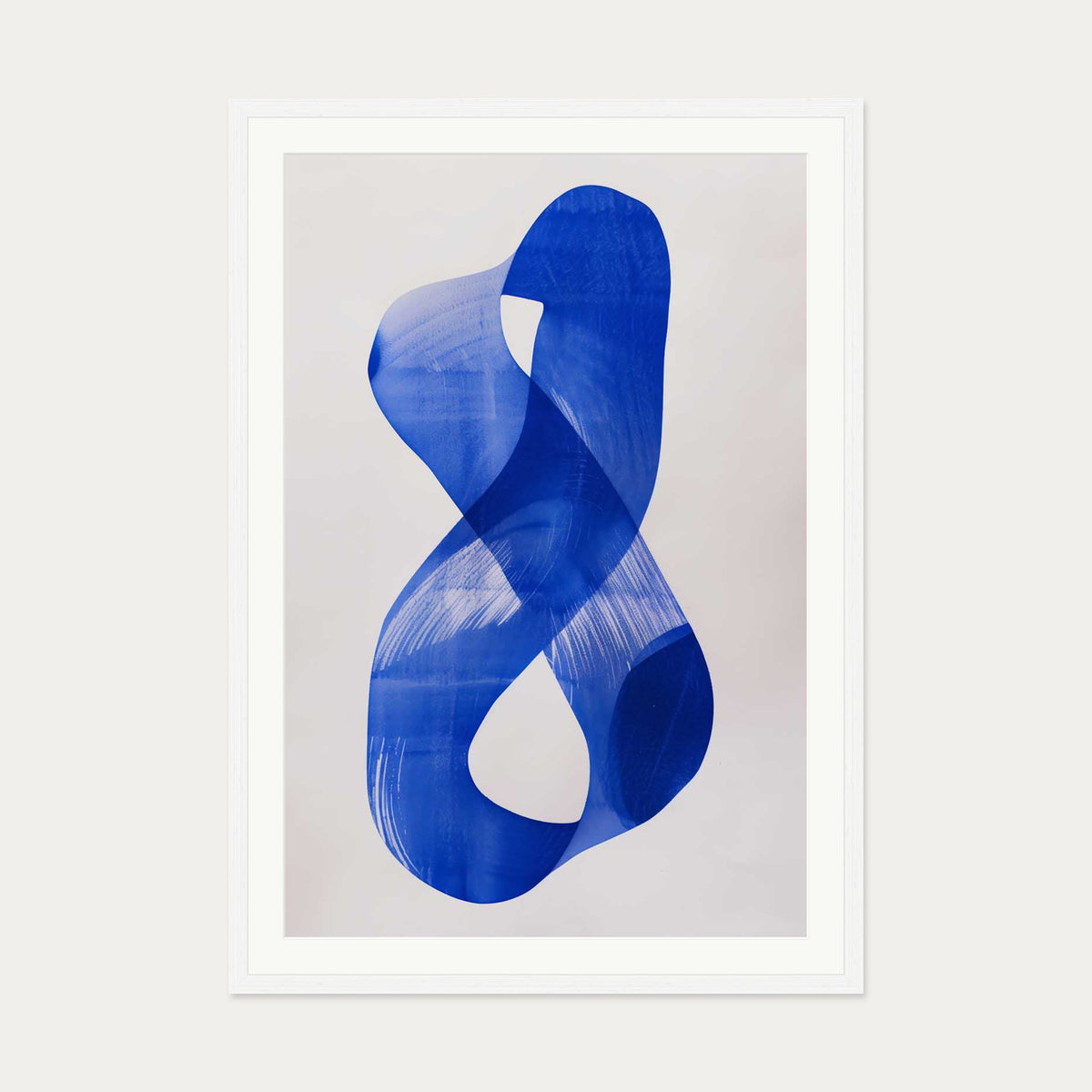 Abstract Infinity Wall Art — 70 x 100 cm — White Frame
