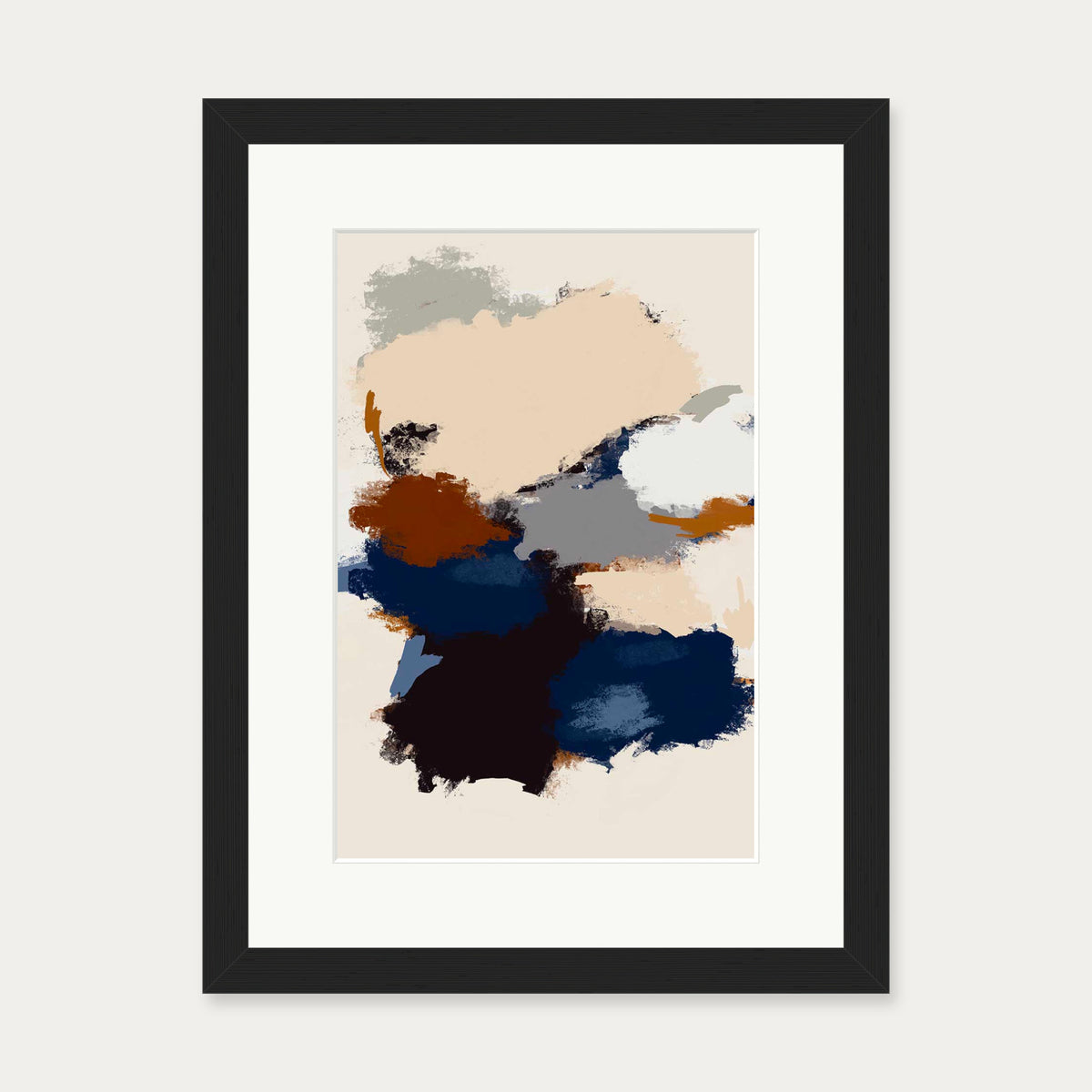 Abstract Paradigm I Art Print — 30 x 40 cm — Black Frame