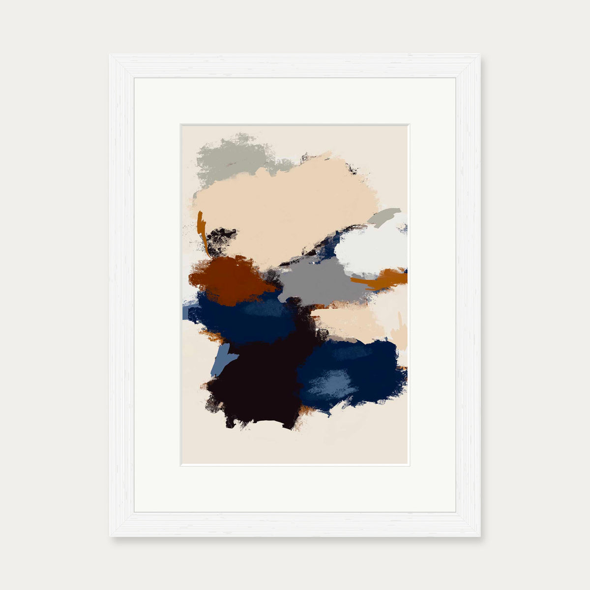 Abstract Paradigm I Art Print — 30 x 40 cm — White Frame