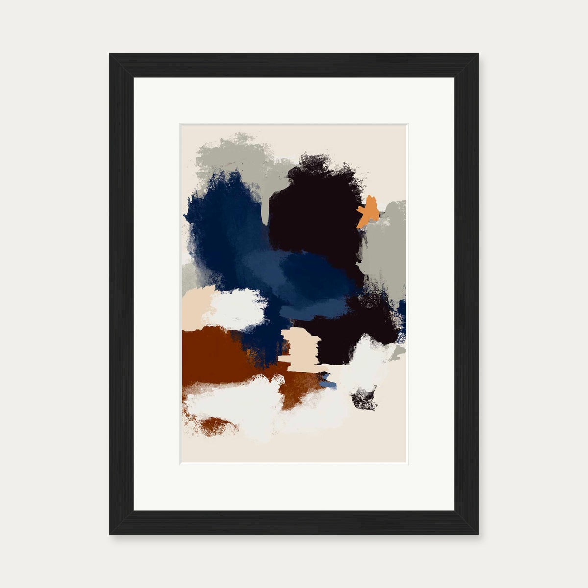 Abstract Paradigm II Art Print — 30 x 40 cm — Black Frame