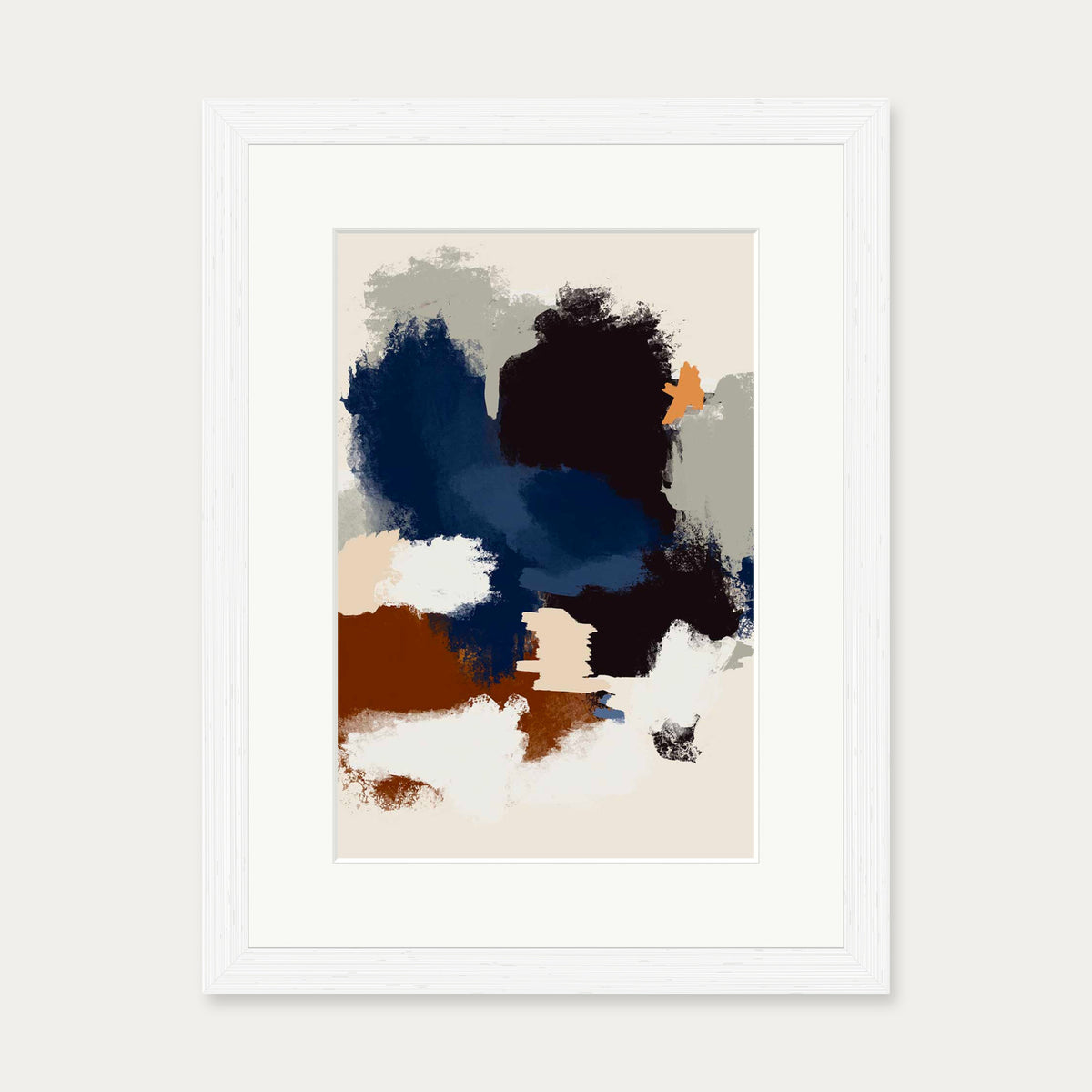 Abstract Paradigm II Art Print — 30 x 40 cm — White Frame