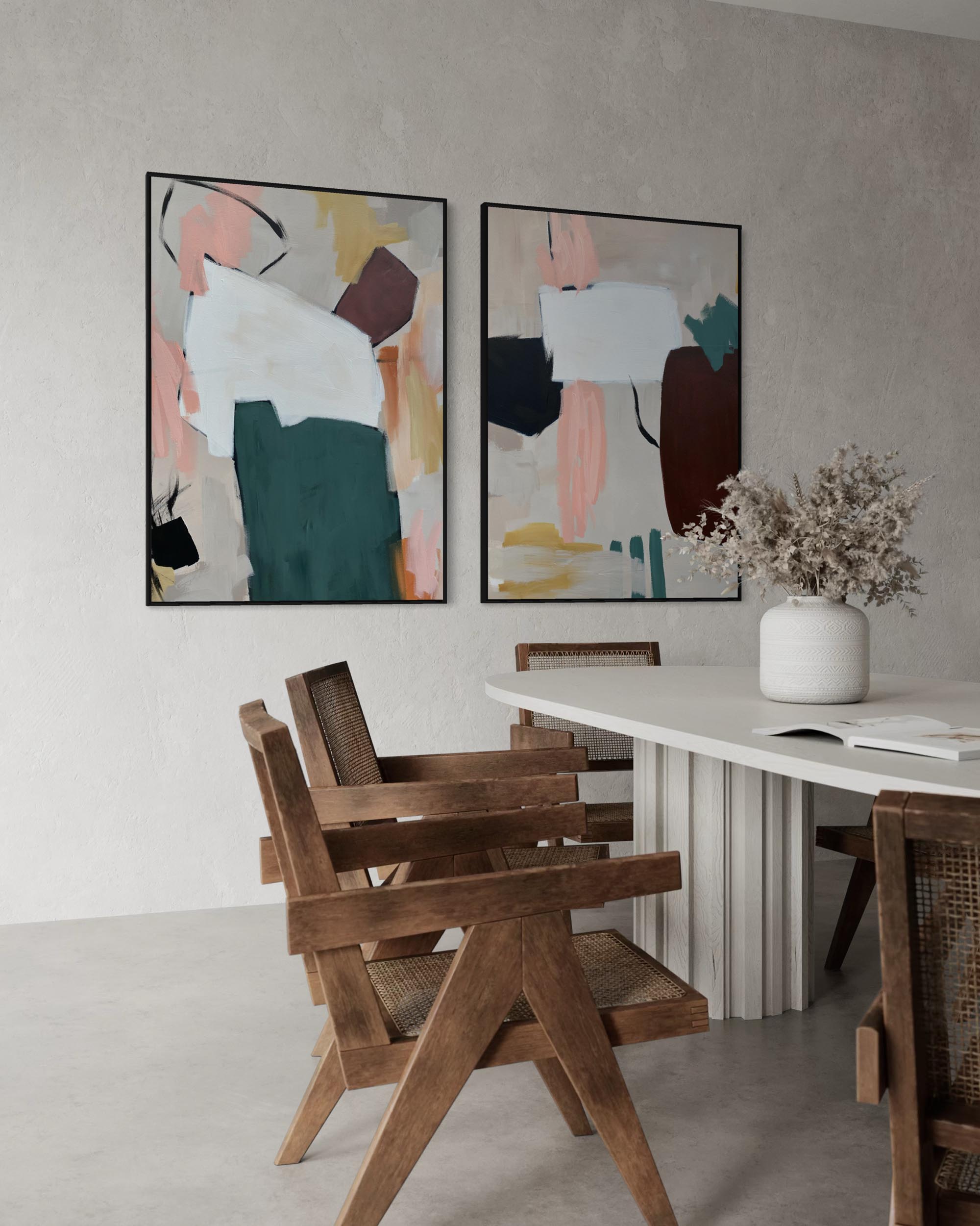 Abstract Art Inspiration Canvas Set Of 2