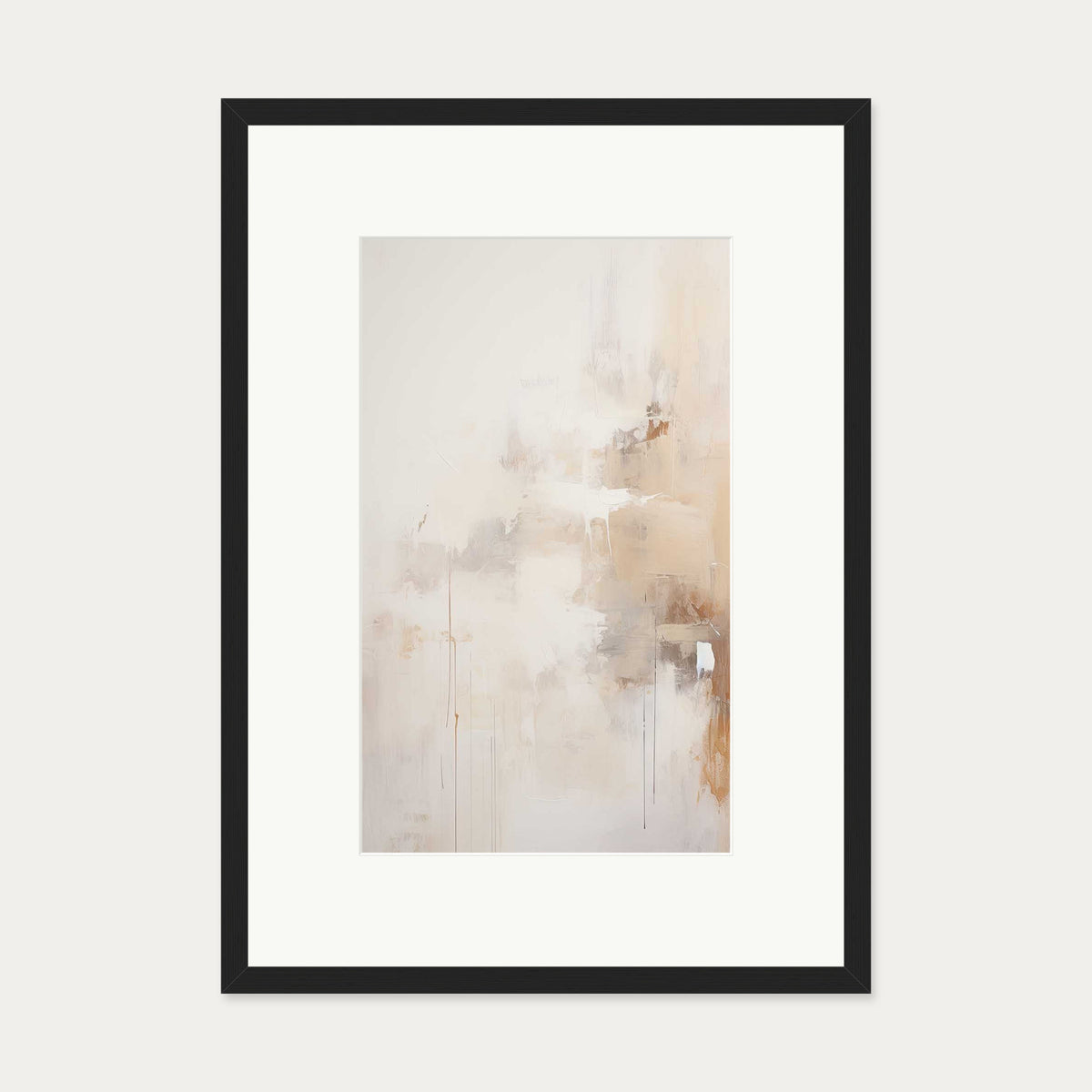 Abstract Songbird Art Print — 50 x 70 cm — Black Frame