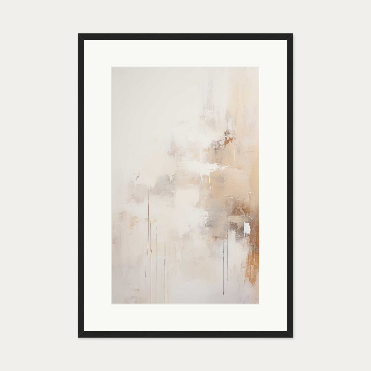 Abstract Songbird Art Print — 70 x 100 cm — Black Frame