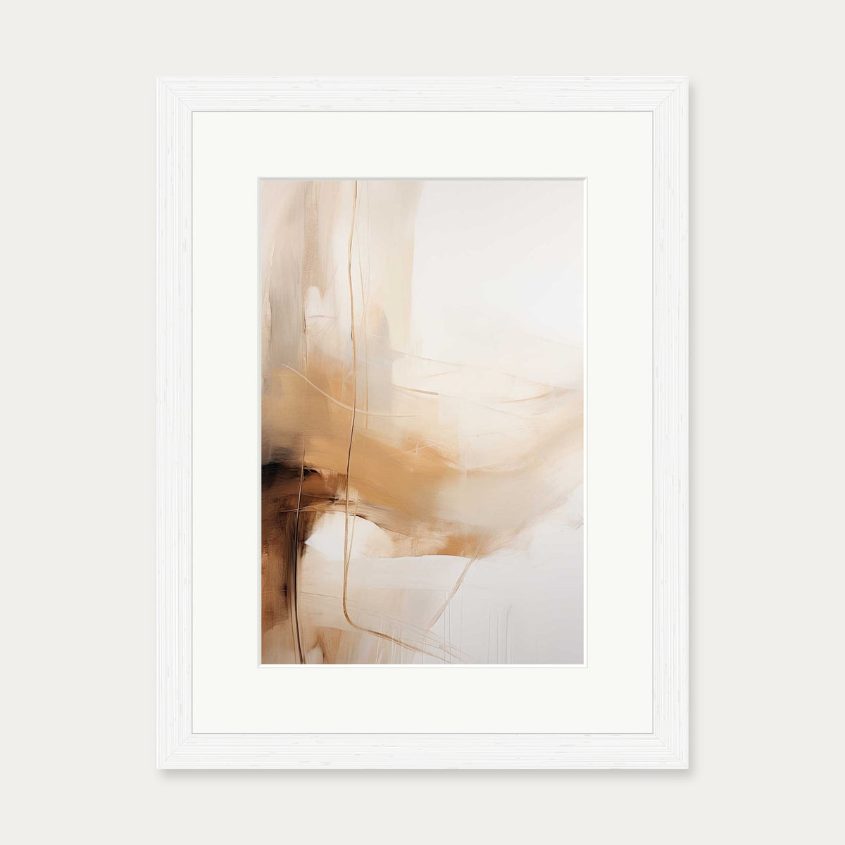Abstract Songbird VI Art Print — 30 x 40 cm — White Frame