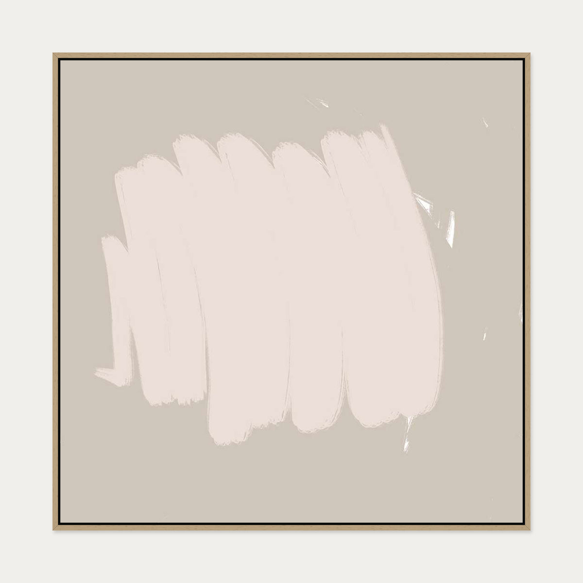 Abstract Study Canvas Art — 100 x 100 cm — Oak Frame