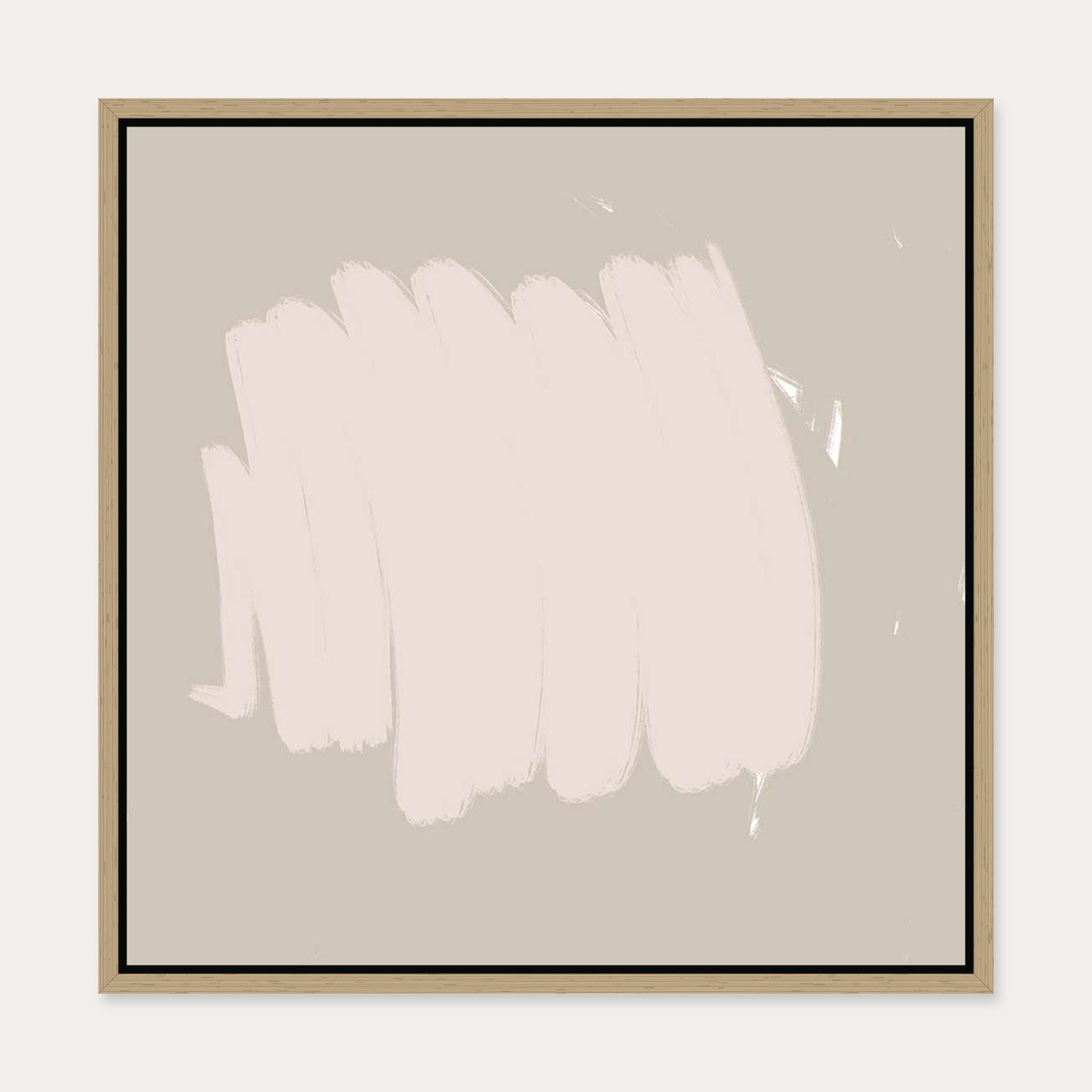 Abstract Study Canvas Art — 50 x 50 cm — Oak Frame