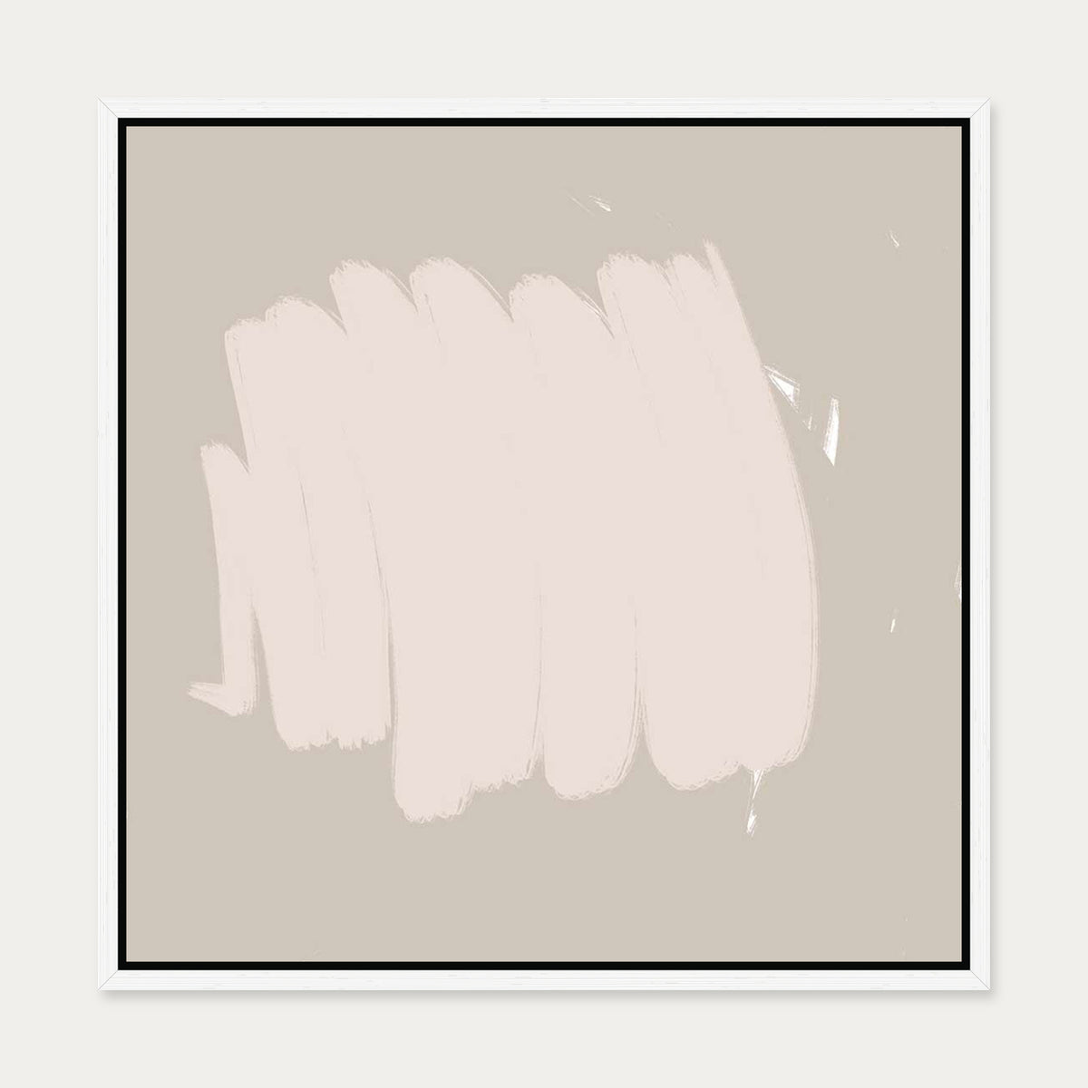 Abstract Study Canvas Art — 50 x 50 cm — White Frame