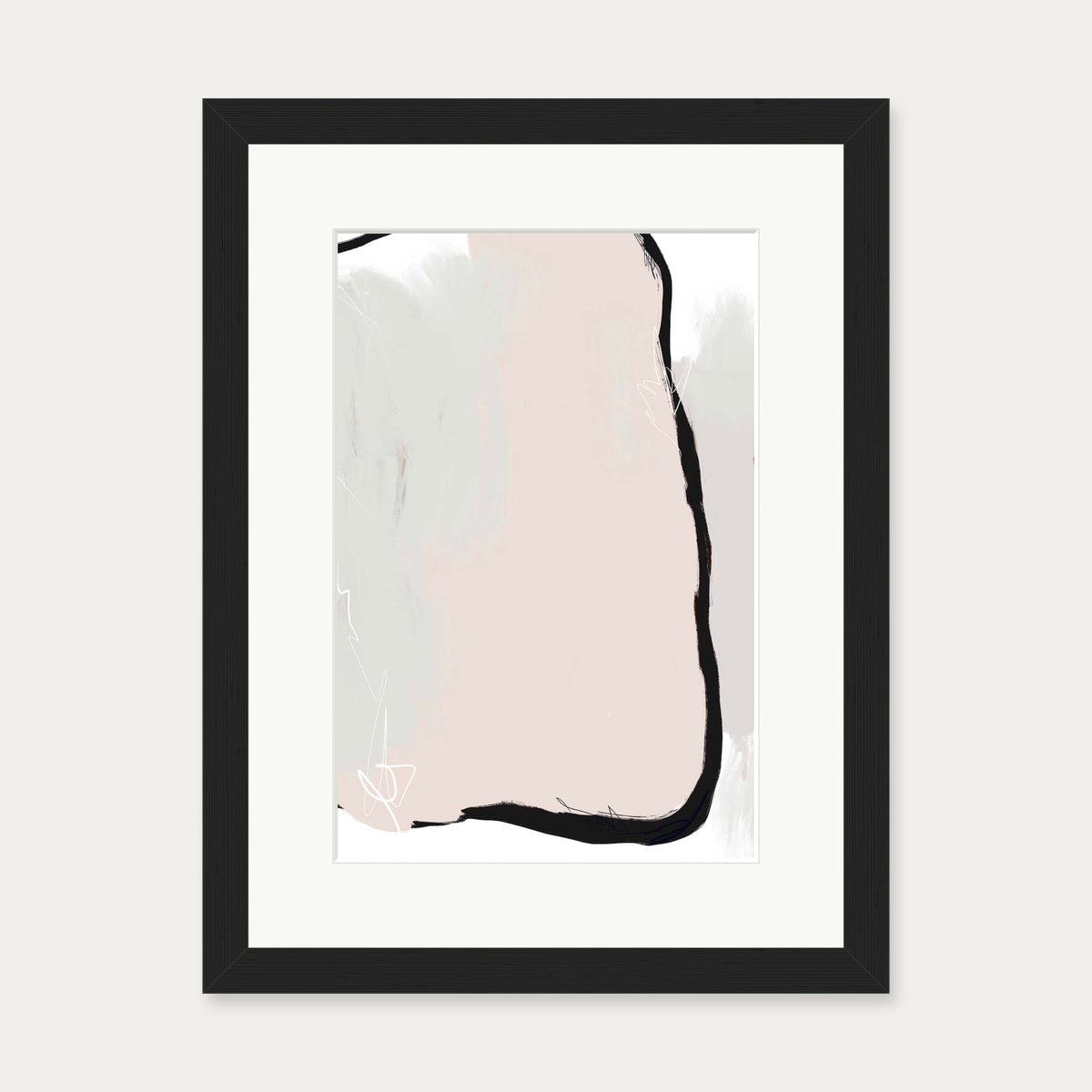 Abstract Study I Art Print — 30 x 40 cm — Black Frame