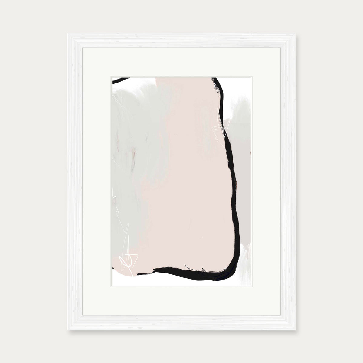 Abstract Study I Art Print — 30 x 40 cm — White Frame