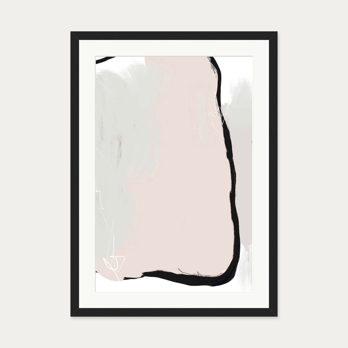 Abstract Study I Art Print — 50 x 70 cm — Black Frame