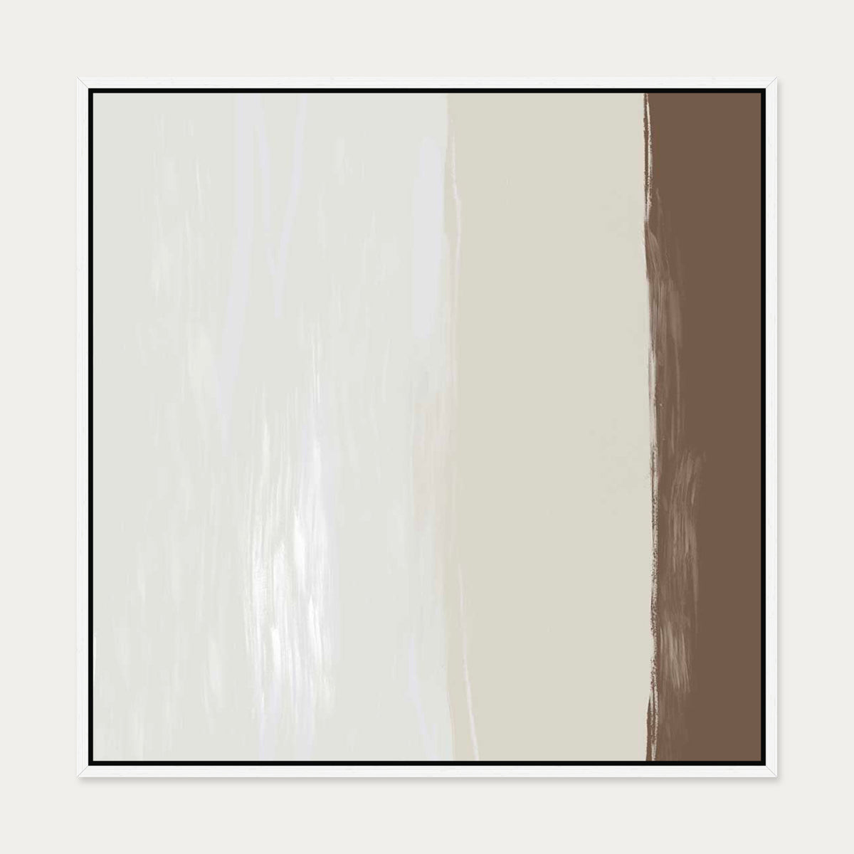 Abstract Study II Canvas Art — 70 x 70 cm — White Frame