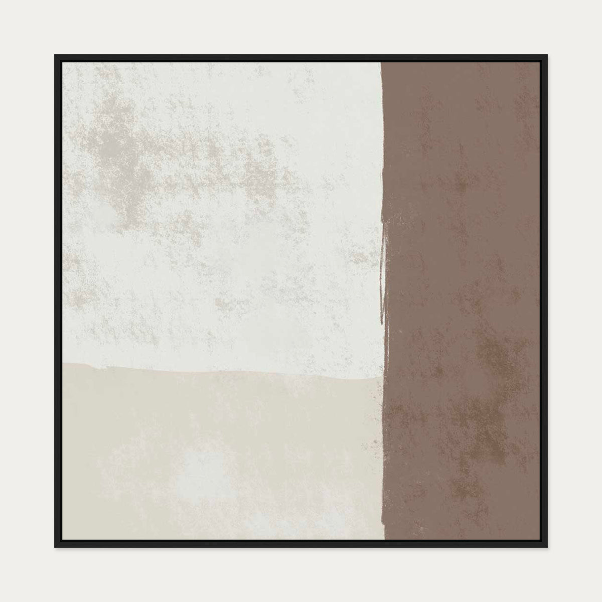 Abstract Study IV Canvas Art — 100 x 100 cm — Black Frame