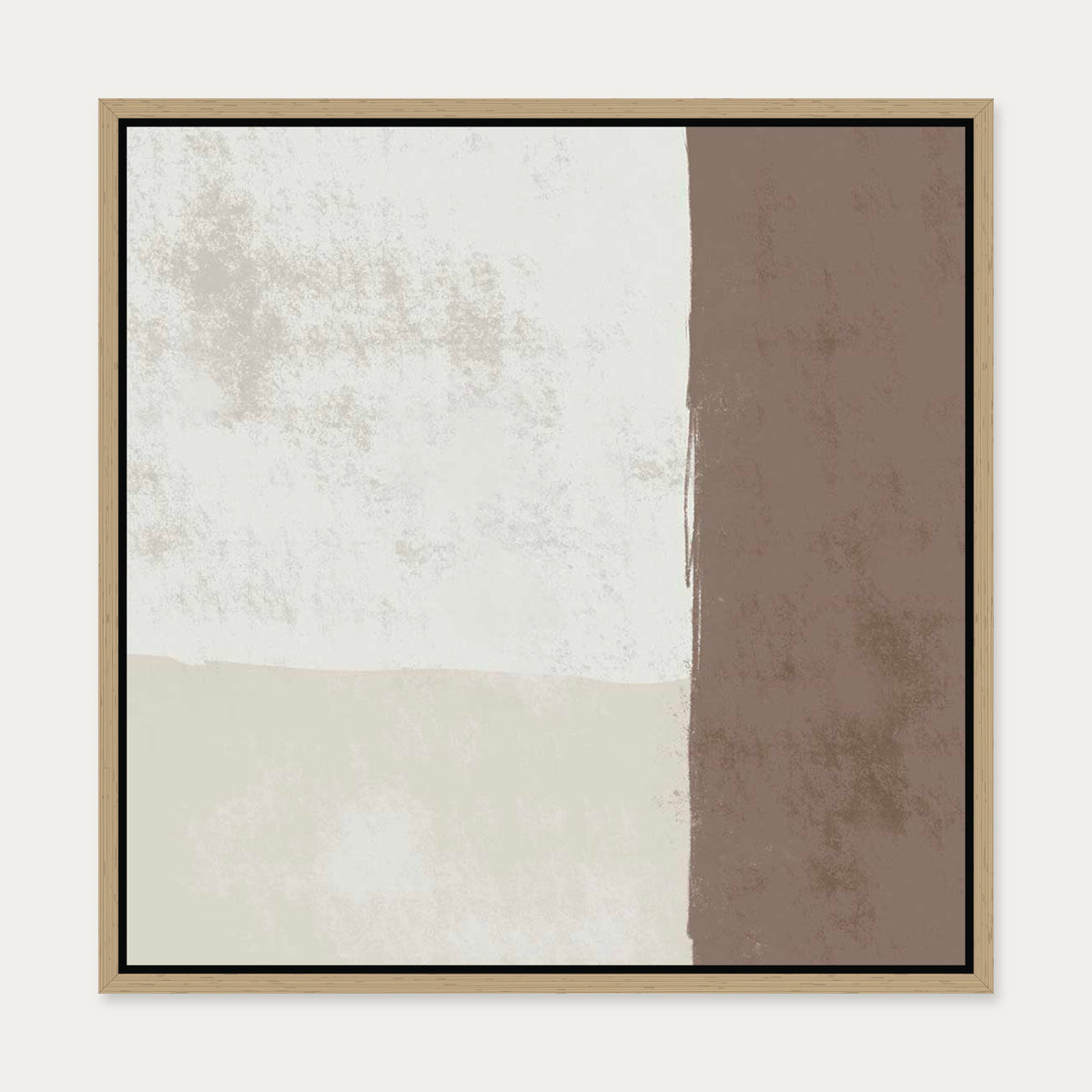 Abstract Study IV Canvas Art — 50 x 50 cm — Oak Frame