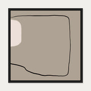 Abstract Study VII Canvas Art — 50 x 50 cm — Black Frame