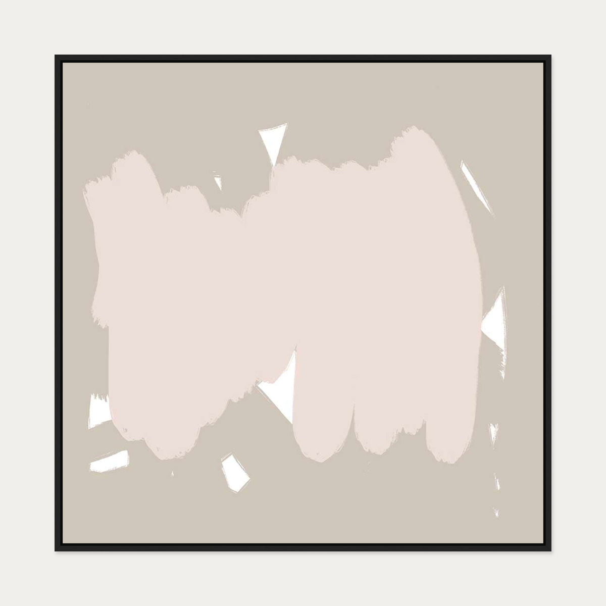 Abstract Study XII Canvas Art — 100 x 100 cm — Black Frame