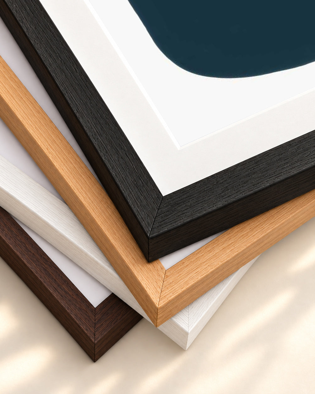 Abstract Summer Sun Art Print — framed print corner with 5 cm mount and bevel