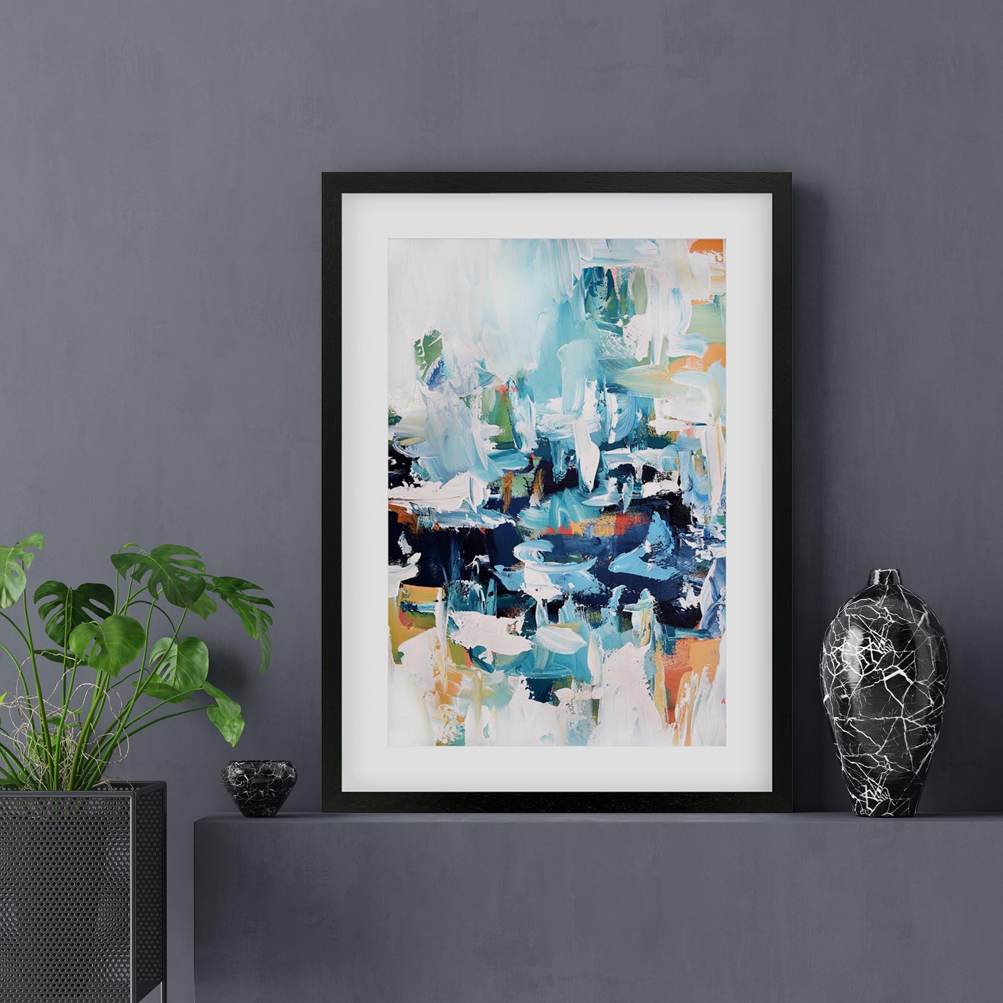 Abstract 161 Framed Art