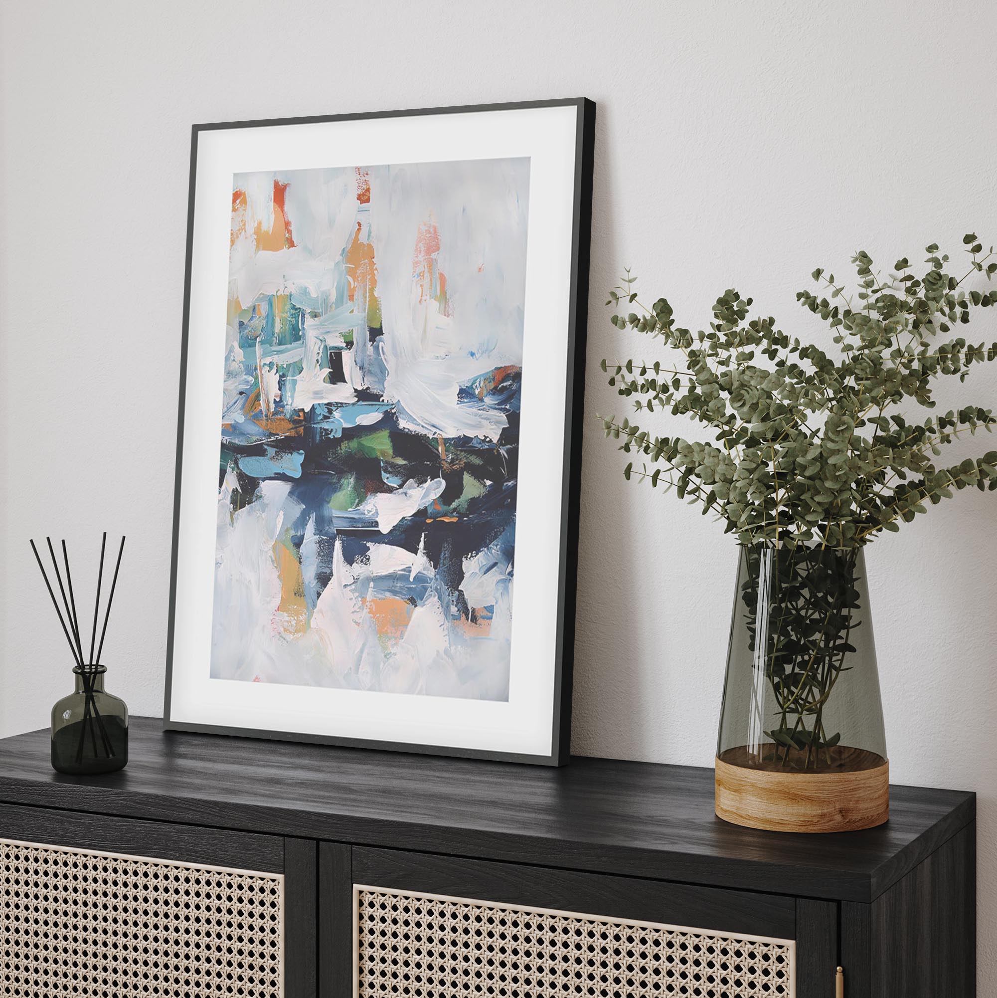 Abstract 155 Framed Art