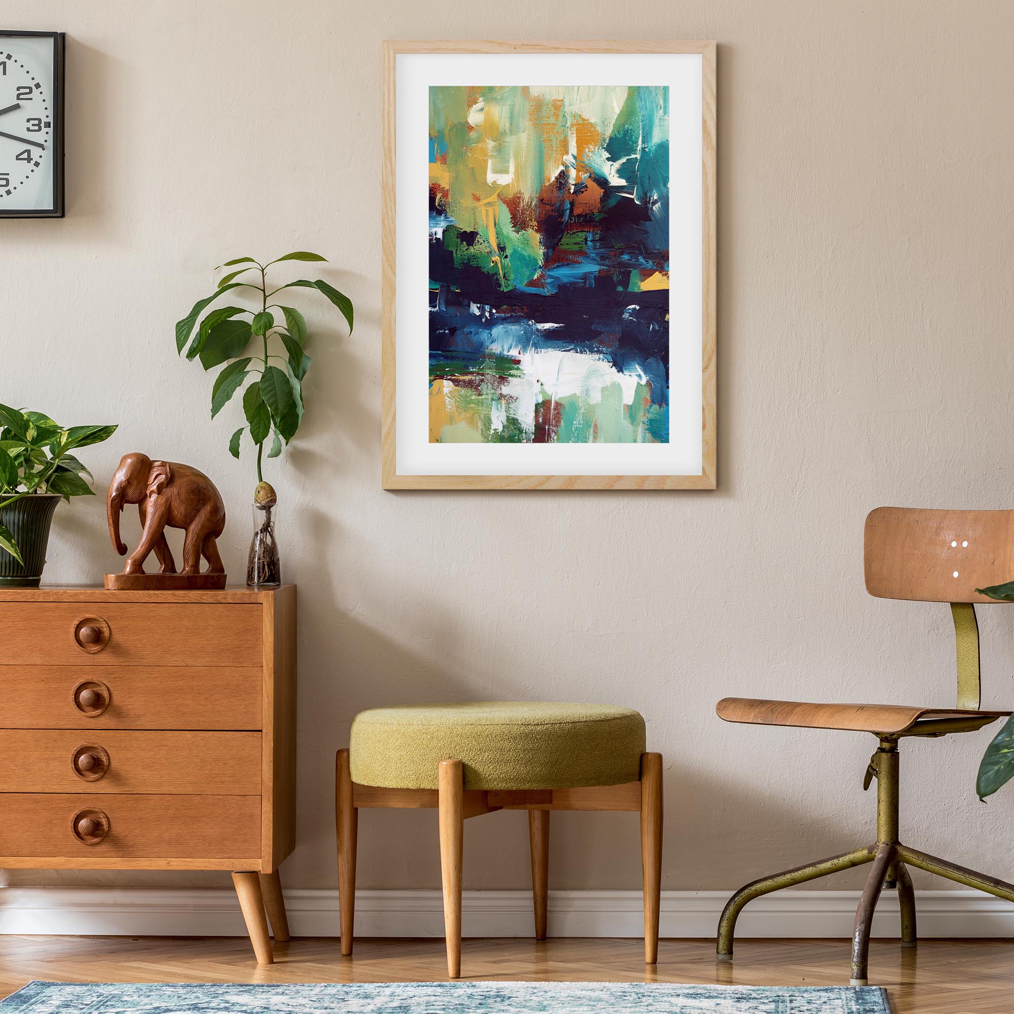 Abstract 43 Framed Art